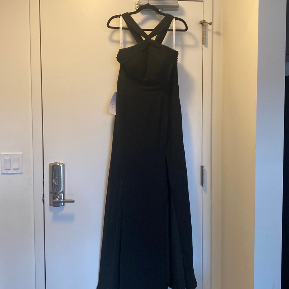 Azazie RUE black bridesmaid dress